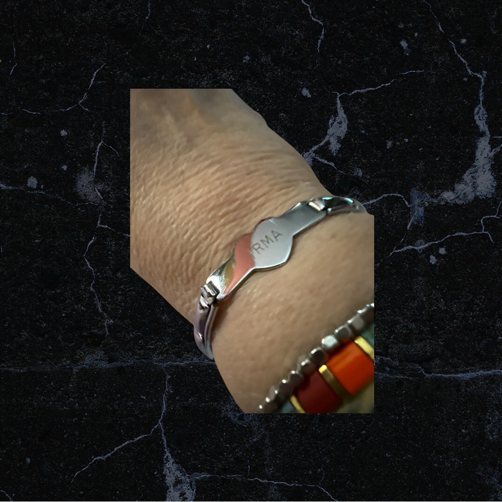 Vintage Stretch “IRMA” Silver Bracelet size small